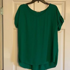 Pleione green blouse size Large